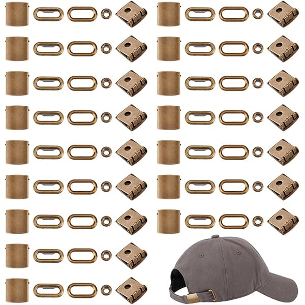 Amazon.co.jp: [BENECREAT] 40セット4色 ハットバックル 鉄製 スナップ